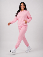 Soft Pink Hoodie & Jogger Set Women | Premium Athletic Tracksuit | Galvis Sports