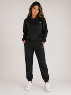 Classic Black Hoodie & Jogger Set Women | Premium Tracksuit | Galvis Sports
