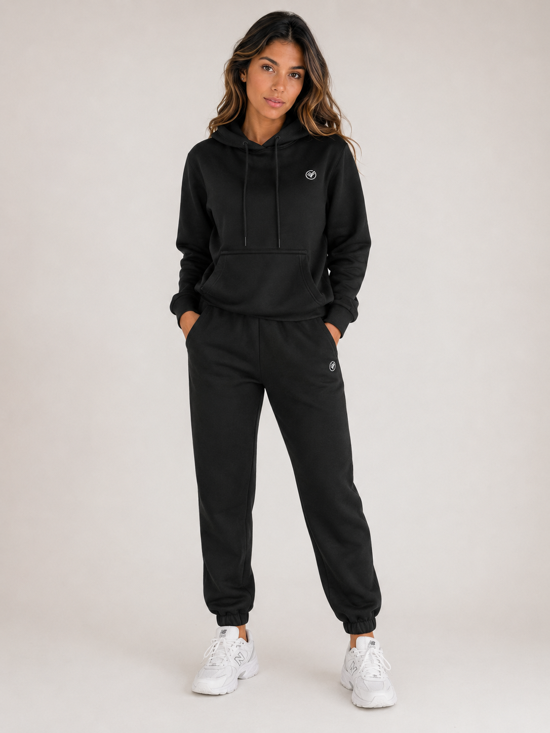 Classic Black Hoodie & Jogger Set Women | Premium Tracksuit | Galvis Sports