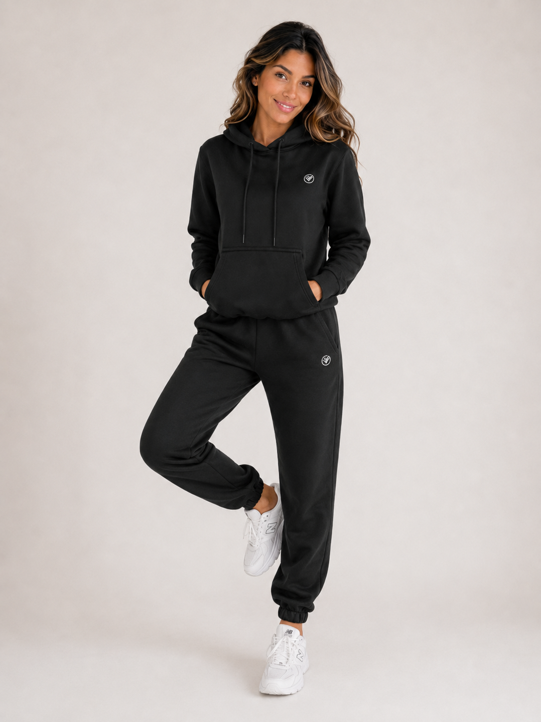 Classic Black Hoodie & Jogger Set Women | Premium Tracksuit | Galvis Sports