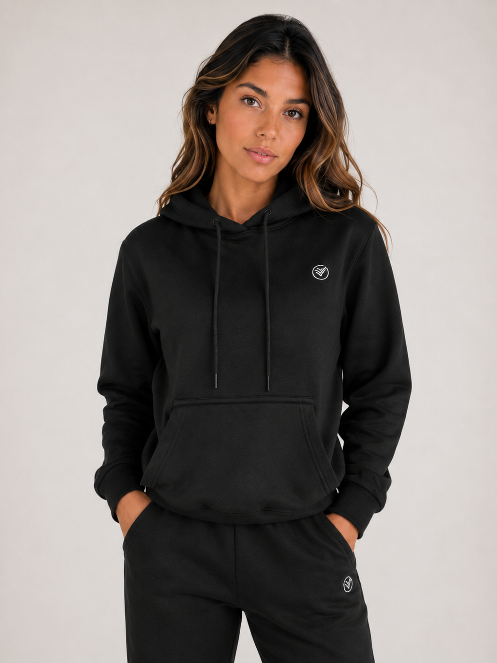 Classic Black Hoodie & Jogger Set Women | Premium Tracksuit | Galvis Sports