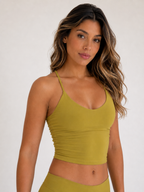Essential Support Sports Bra – Mustard Yellow | Women’s Gym Bra | Galvis Sports