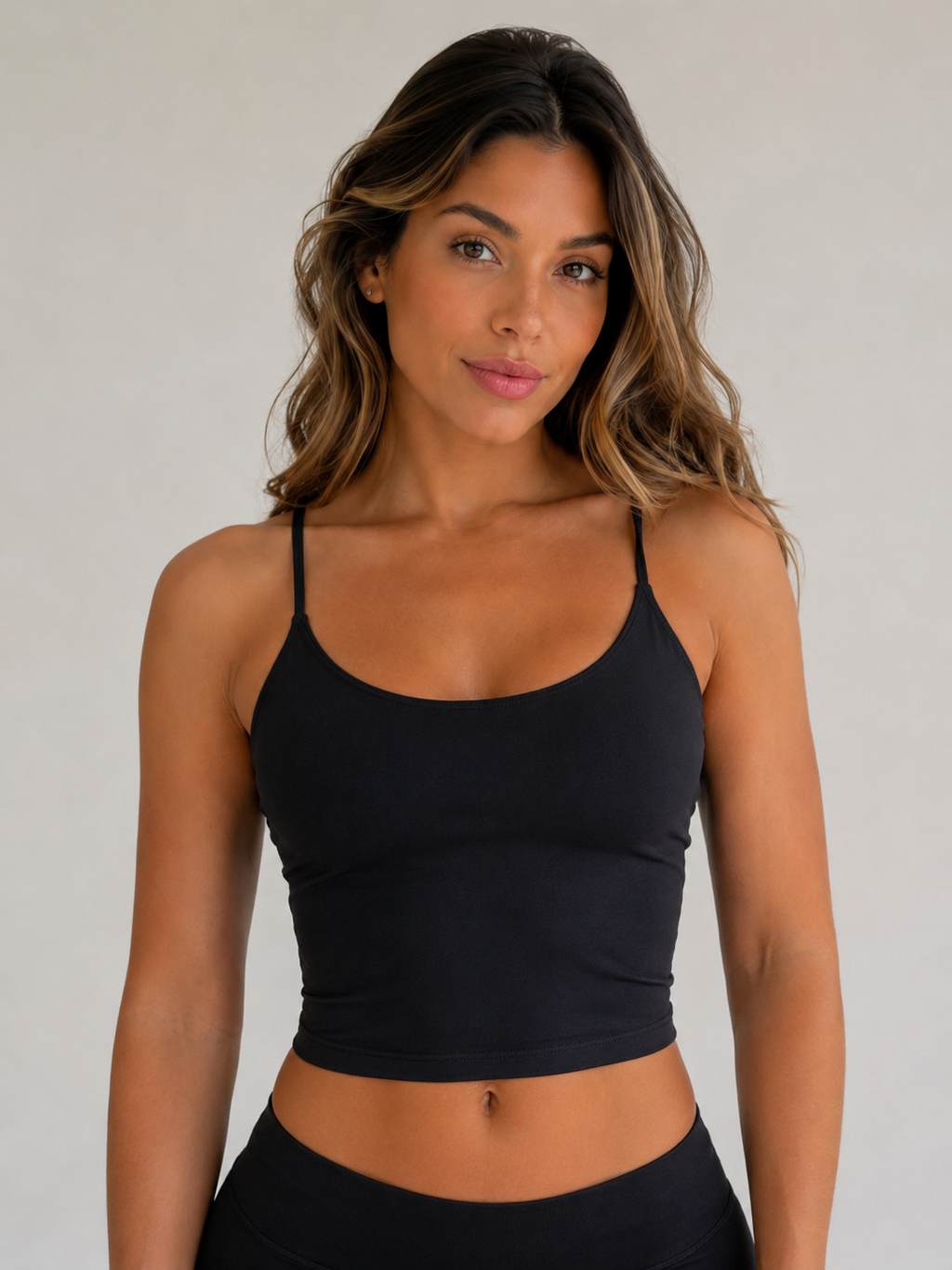 Essential Support Sports Bra – Black | Women’s Medium Support Gym Bra | Galvis Sports