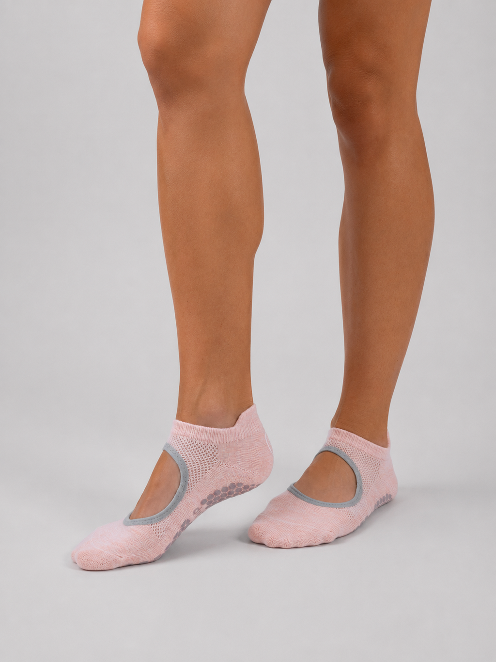 Opengesneden grip sokken – Roze | Antislip pilates- en yogasokken | Galvis Sports