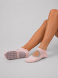 Opengesneden grip sokken – Roze | Antislip pilates- en yogasokken | Galvis Sports