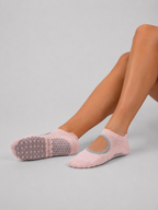 Opengesneden grip sokken – Roze | Antislip pilates- en yogasokken | Galvis Sports