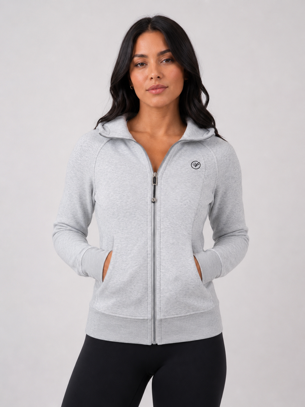 Zip Hoodie – Grey | Premium Athletic Hoodie | Galvis Sports