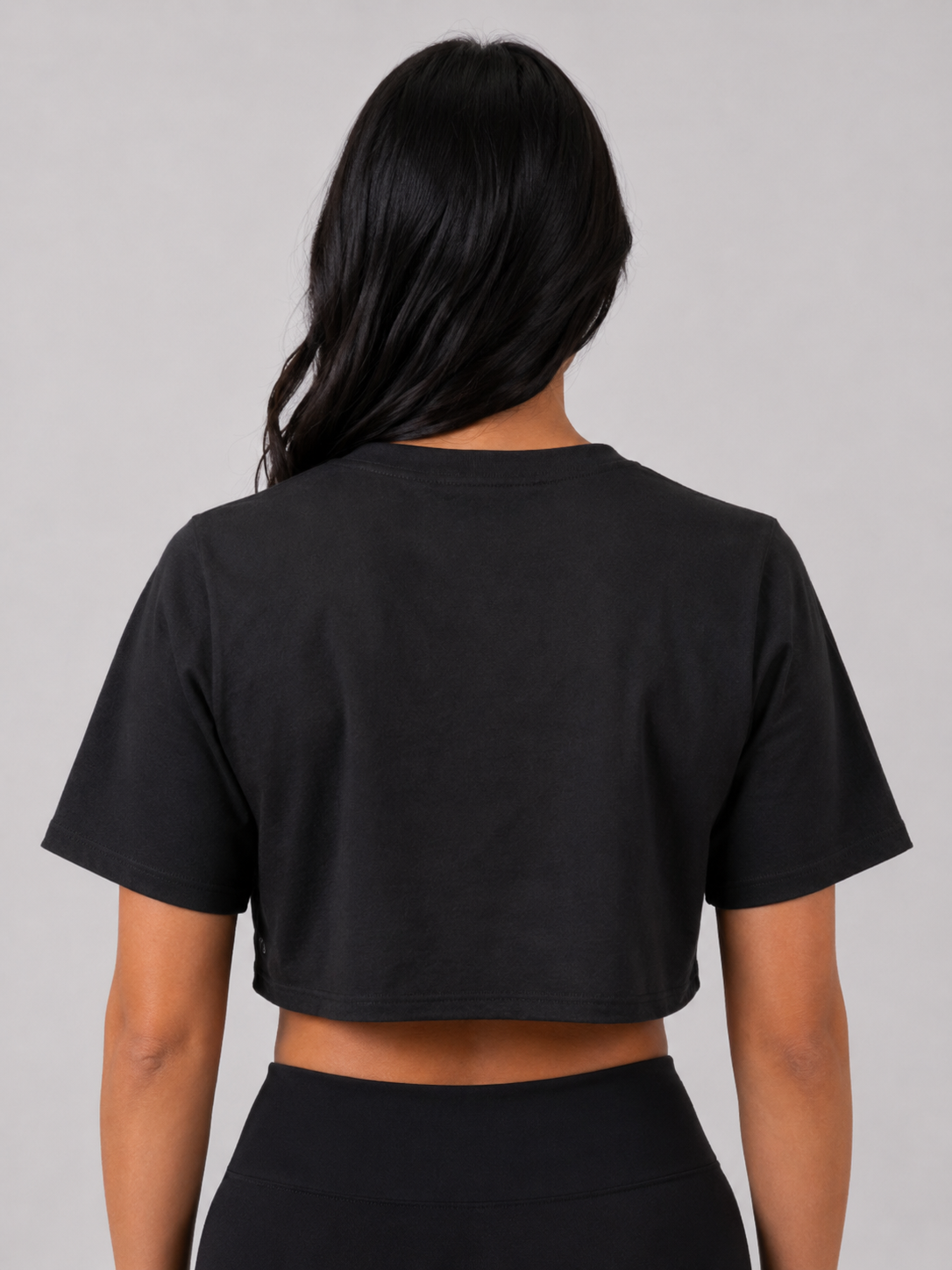 Black Cropped T-Shirt | Women’s Athletic Crop Top | Galvis Sports
