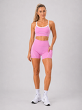 Bra & Short Set – Pink | Women’s Sculpting Gym Set | Galvis Sports