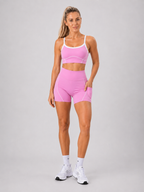 Bra & Short Set – Pink | Women’s Sculpting Gym Set | Galvis Sports
