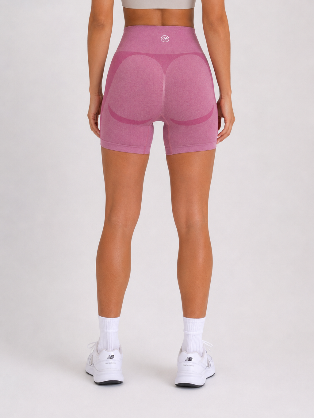 Seamless Performance Shorts – Pink | Sculpting High-Waist Fit | Galvis Sports