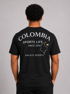 Oversized Cotton T-Shirt – Colombia Black | Premium Athletic Tee | Galvis Sports