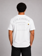 Oversized Cotton T-Shirt – Colombia White | Premium Athletic Tee | Galvis Sports
