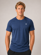 Men’s Dark Blue Performance T-Shirt | Premium Gym Training Top | Galvis Sports