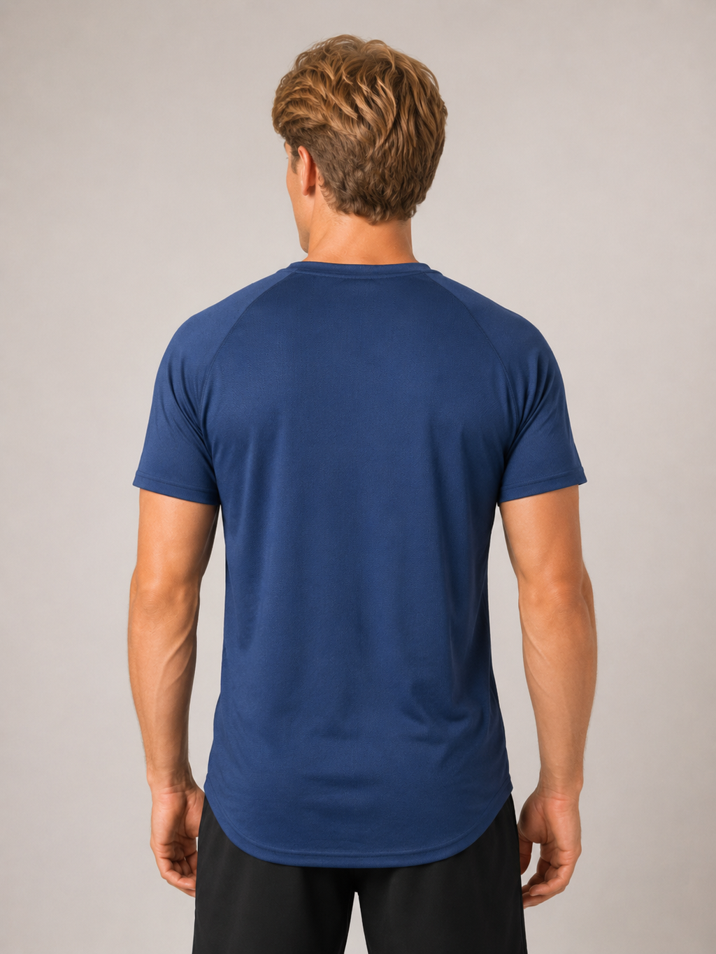 Men’s Dark Blue Performance T-Shirt | Premium Gym Training Top | Galvis Sports