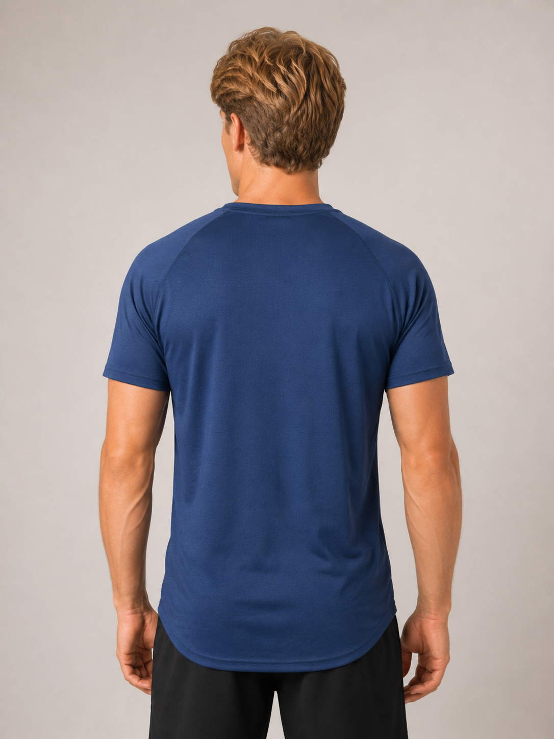 Men’s Dark Blue Performance T-Shirt | Premium Gym Training Top | Galvis Sports
