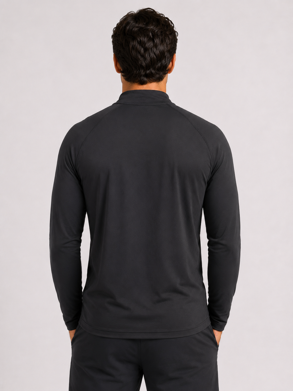 Performance 1/4 Zip Training Top – Black | Men’s Athletic Layer | Galvis Sports