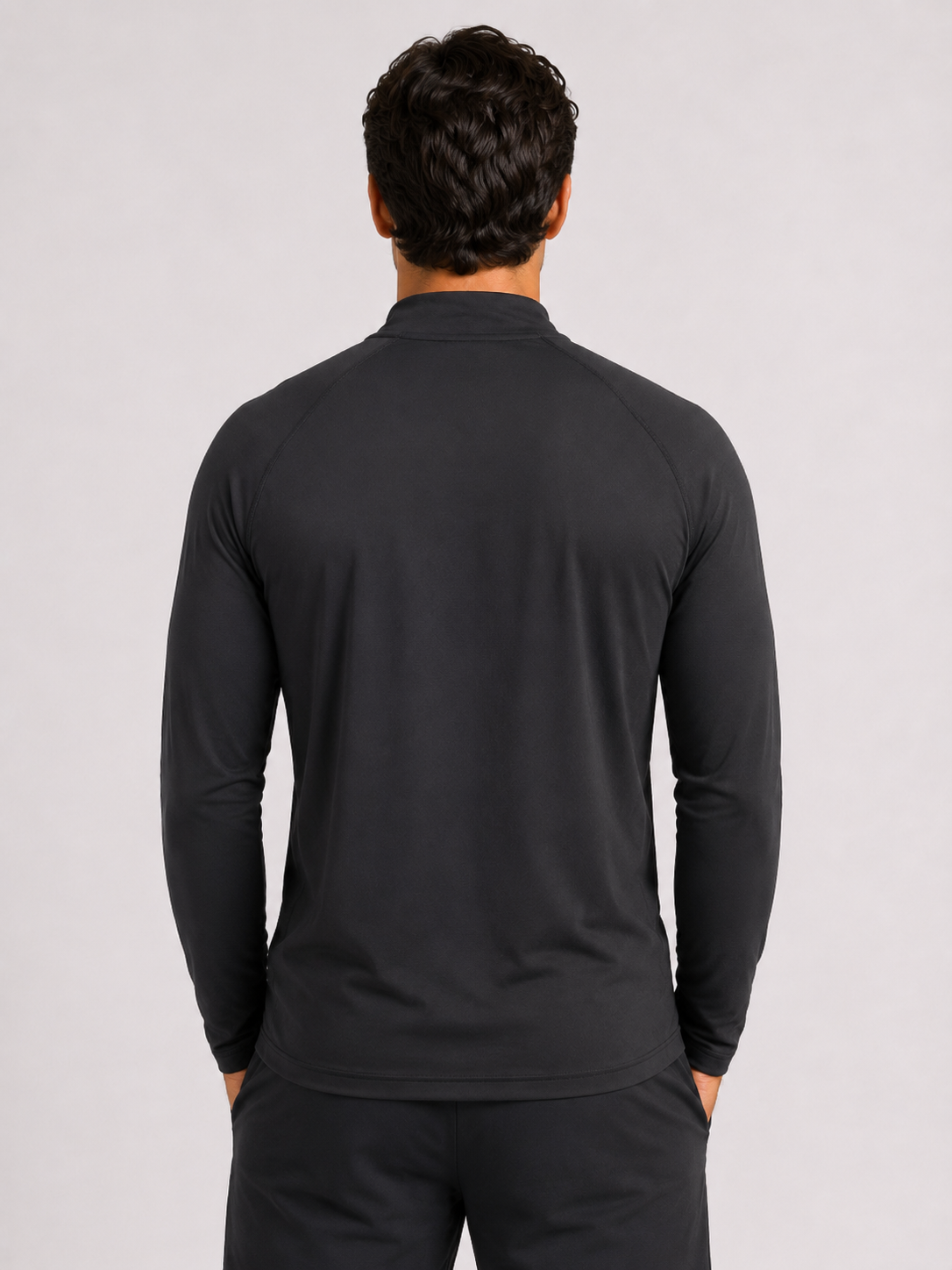 Performance 1/4 Zip Training Top – Black | Men’s Athletic Layer | Galvis Sports
