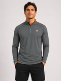 Performance 1/4 Zip Training Top – Grey | Men’s Athletic Layer | Galvis Sports