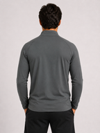 Performance 1/4 Zip Training Top – Grey | Men’s Athletic Layer | Galvis Sports