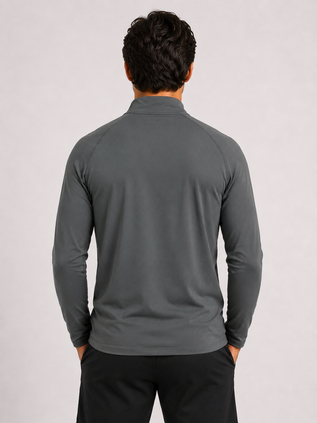 Performance 1/4 Zip Training Top – Grey | Men’s Athletic Layer | Galvis Sports