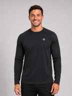 Performance Long Sleeve – Black | Athletic Training Top | Galvis Sports