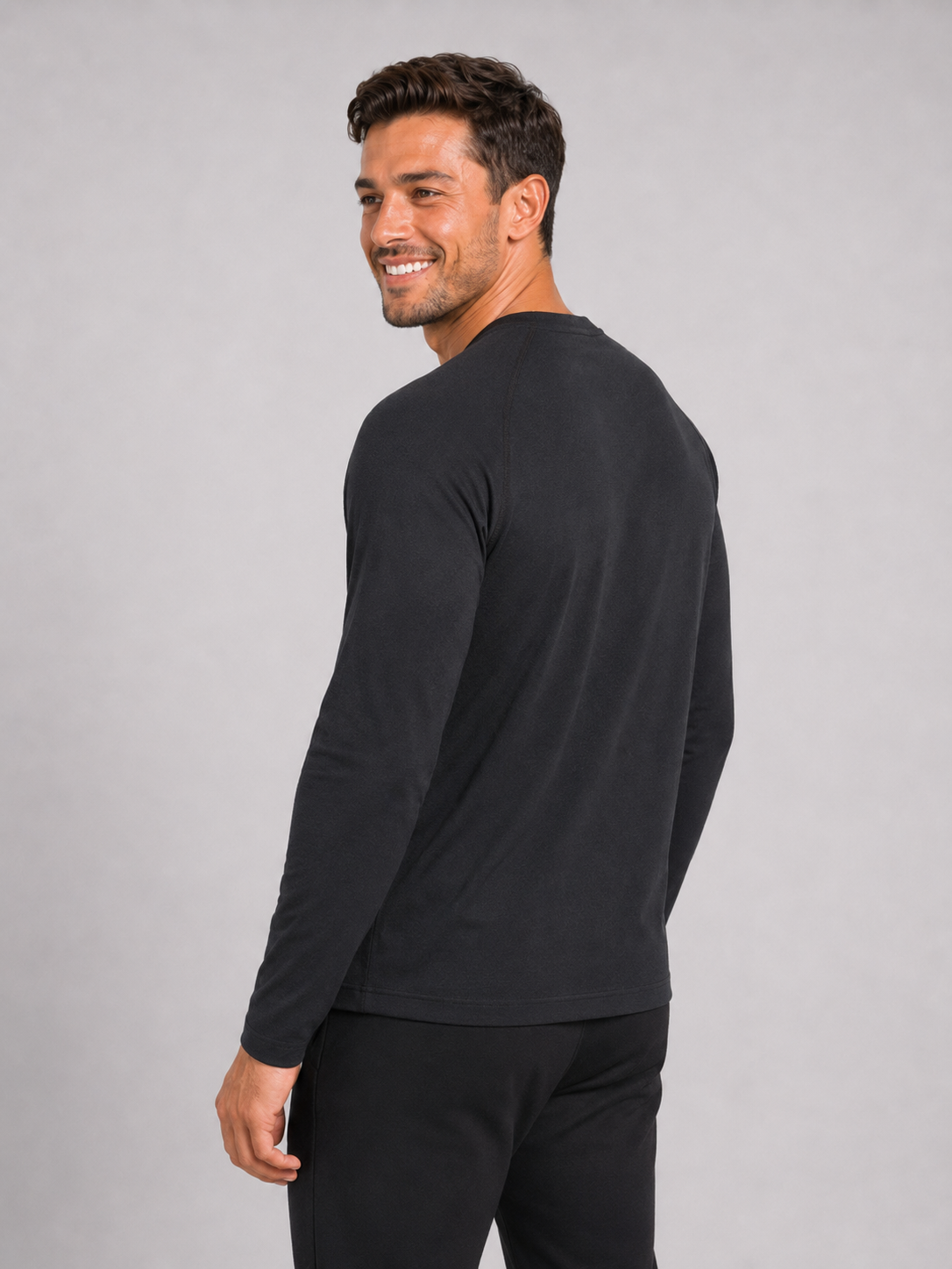 Performance Long Sleeve – Black | Athletic Training Top | Galvis Sports