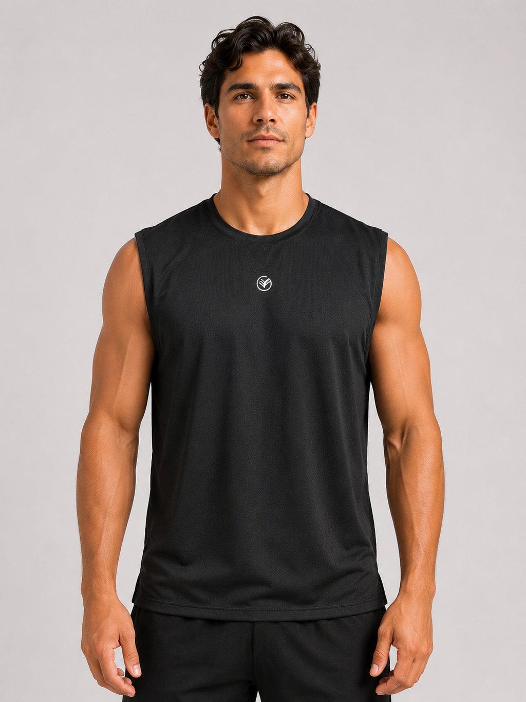 Tank Top – Black Men | Athletic Sleeveless Gym Shirt | Galvis Sports