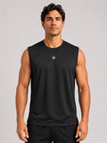 Tank Top – Black Men | Athletic Sleeveless Gym Shirt | Galvis Sports