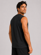 Tank Top – Black Men | Athletic Sleeveless Gym Shirt | Galvis Sports