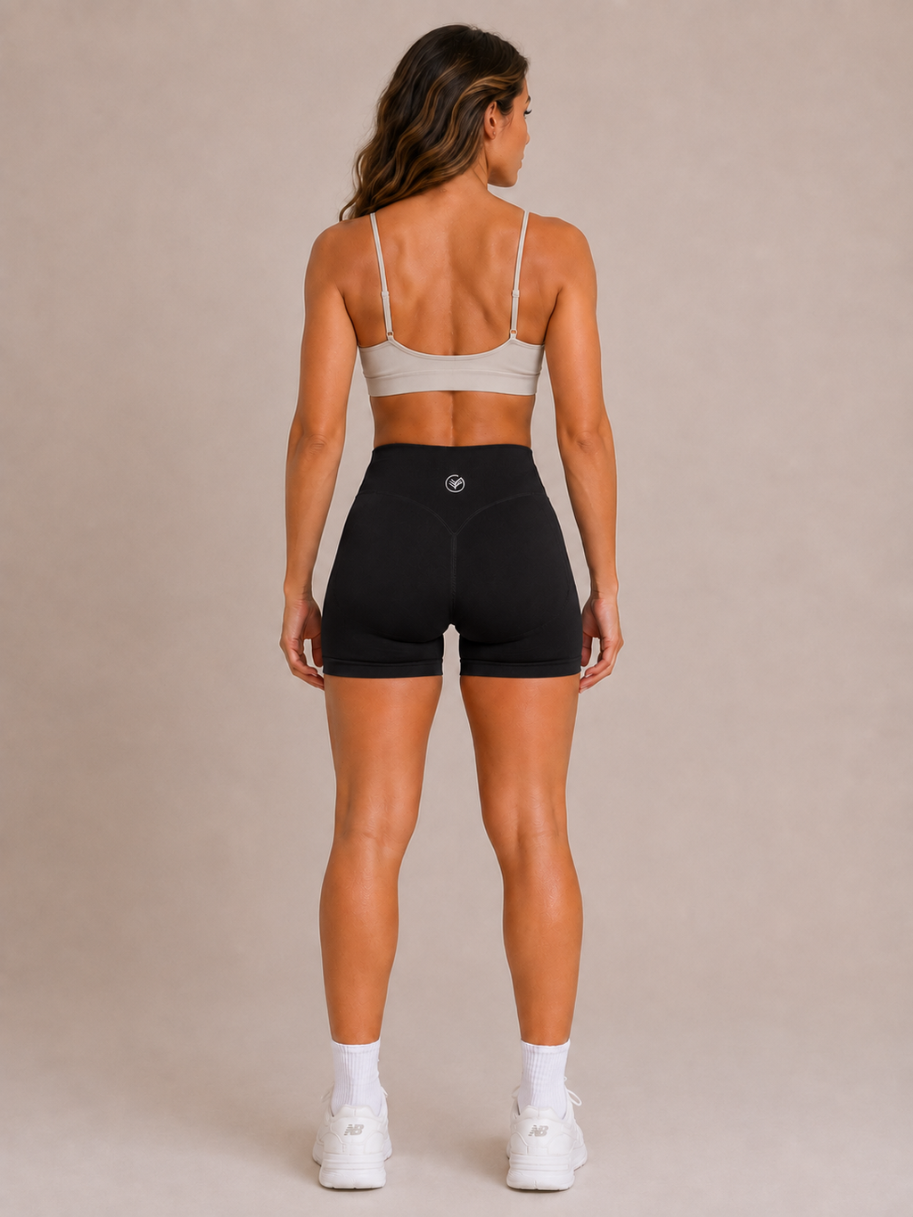 Scrunch Performance Shorts – Black | Sculpting High-Waist Fit | Galvis Sports