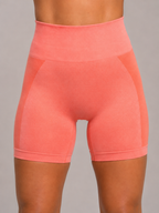 Seamless Performance Shorts – Light Pink | Sculpting High-Waist Fit | Galvis Sports