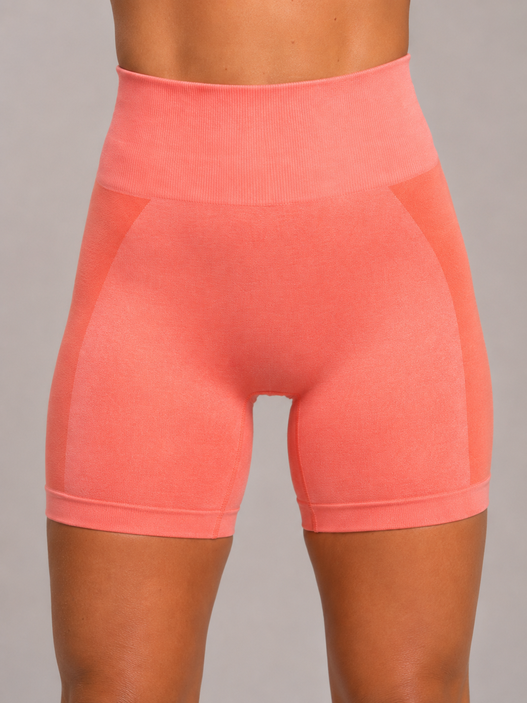 Seamless Performance Shorts – Light Pink | Sculpting High-Waist Fit | Galvis Sports