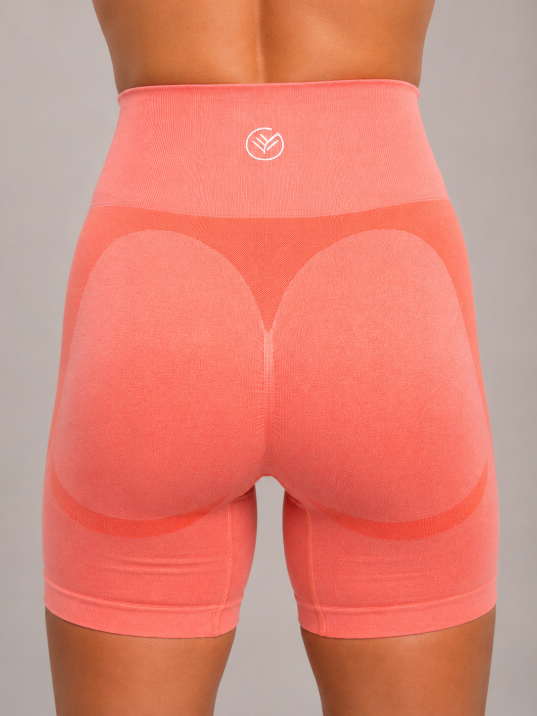 Seamless Performance Shorts – Light Pink | Sculpting High-Waist Fit | Galvis Sports