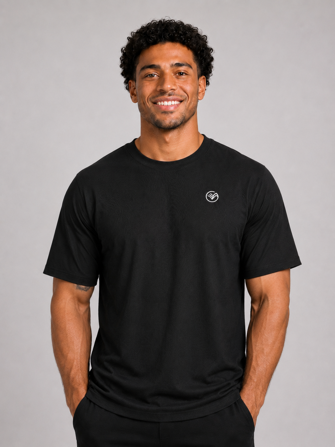 Oversized Cotton T-Shirt – Colombia Black | Premium Athletic Tee | Galvis Sports