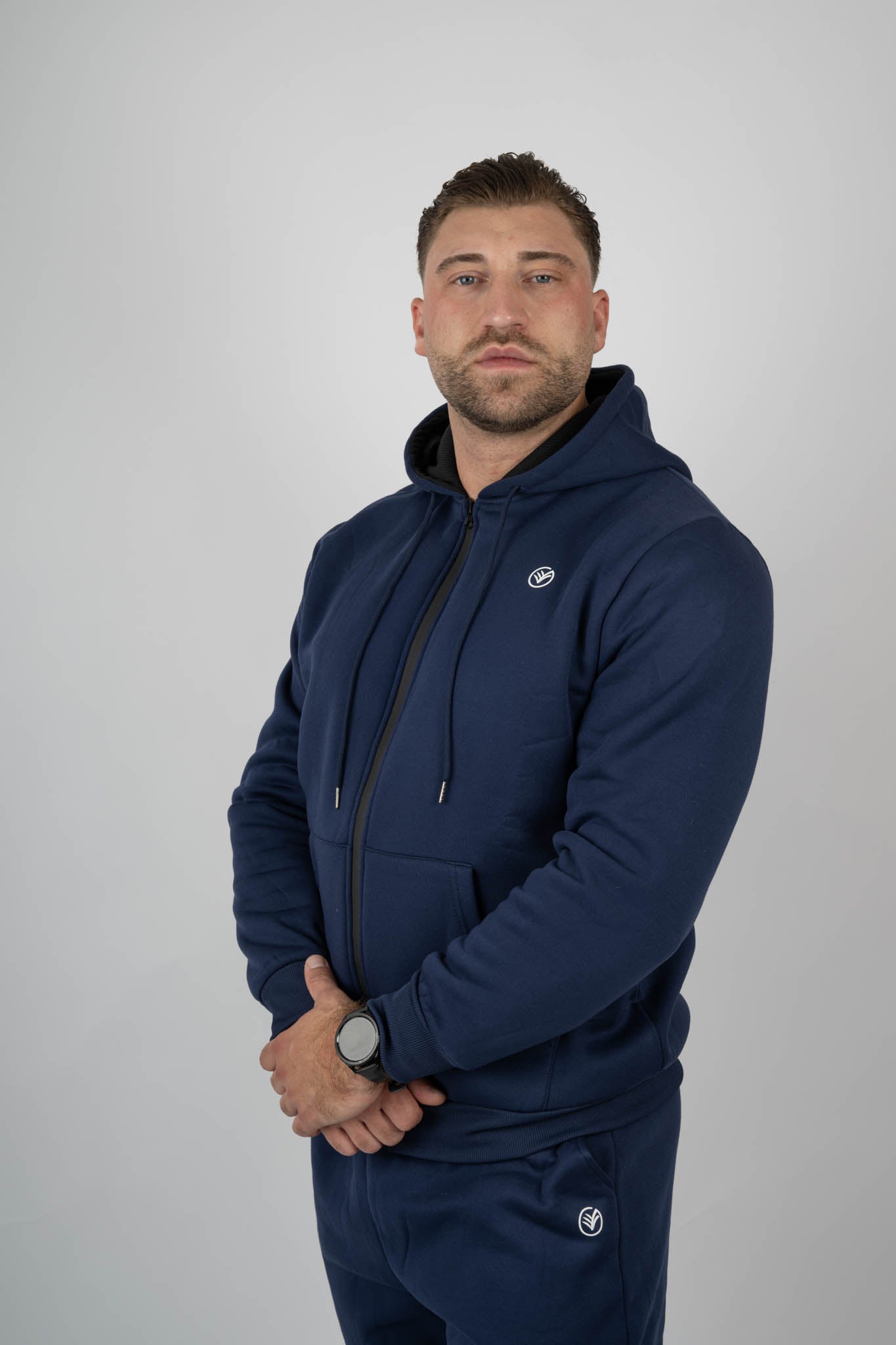dark blue hoodie & jogger set