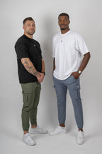 Oversized Cotton T-Shirt – White | Premium Athletic Fit | Galvis Sports
