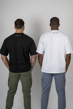 Oversized Cotton T-Shirt – White | Small Logo Essential | Galvis Sports
