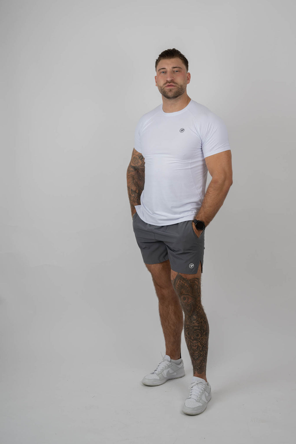 Performance Gym Shorts – Grey | Men’s Training Shorts | Galvis Sports