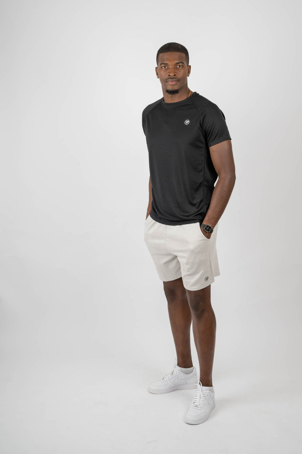 Essential Soft-Touch Athletic Shorts – Light Beige | Men’s Workout Shorts | Galvis Sports
