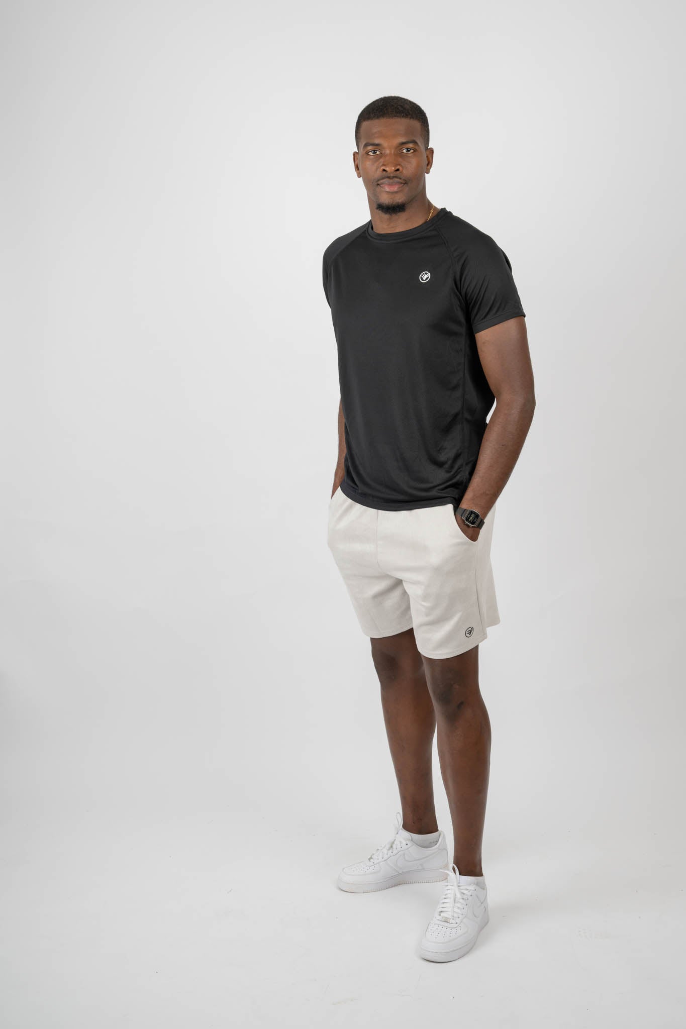 Essential Soft-Touch Athletic Shorts – Light Beige | Men’s Workout Shorts | Galvis Sports