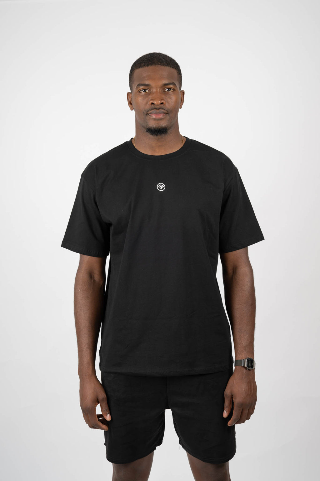 Cotton T-Shirt Galvis Big Logo – Black Men | Athletic Streetwear Tee | Galvis Sports