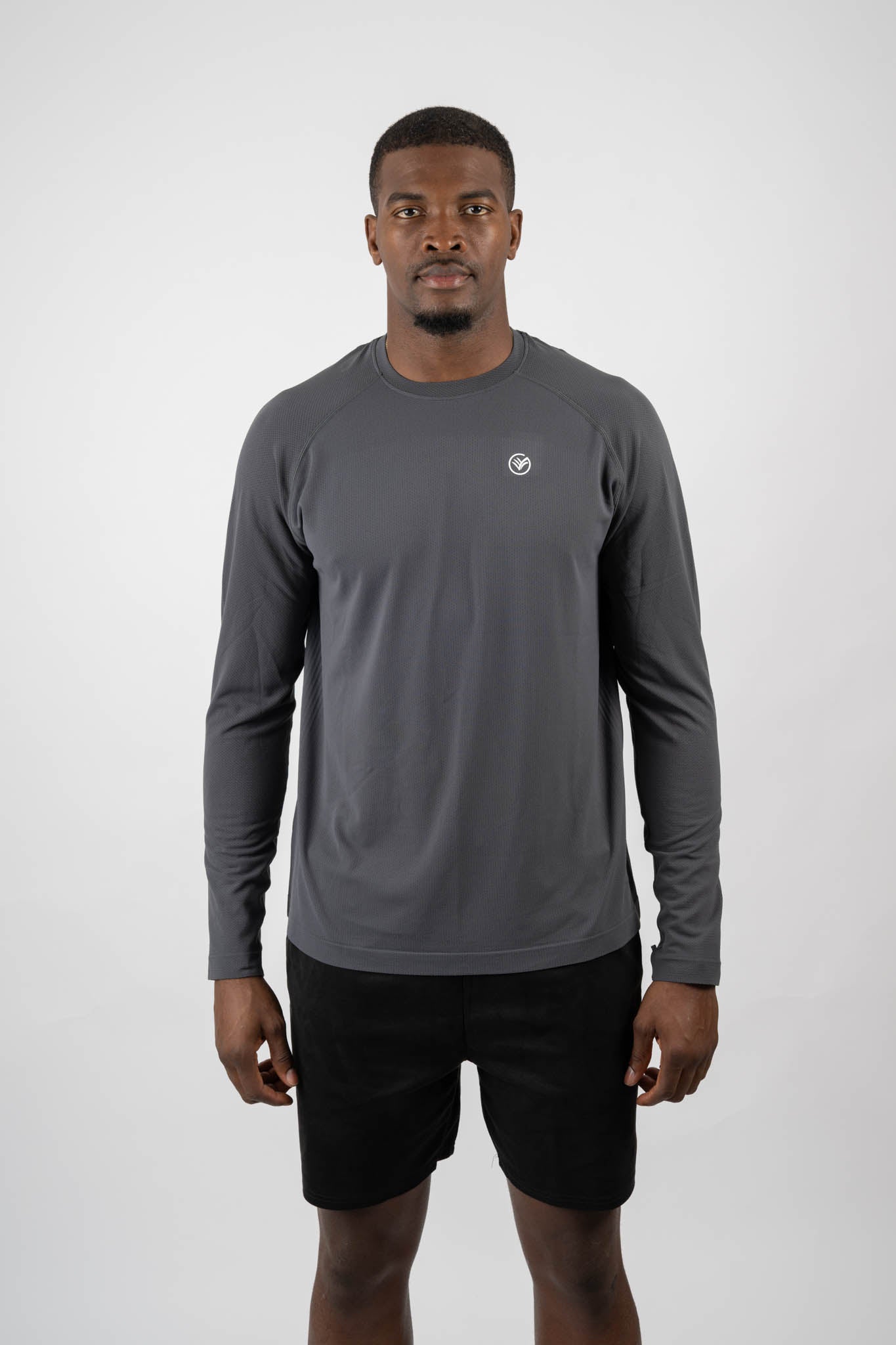 Performance Long Sleeve – Grey | Athletic Training Top | Galvis Sports