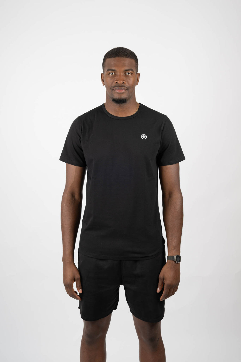 Premium Cotton Essential Tee – Black | Men’s Athletic T-Shirt | Galvis Sports