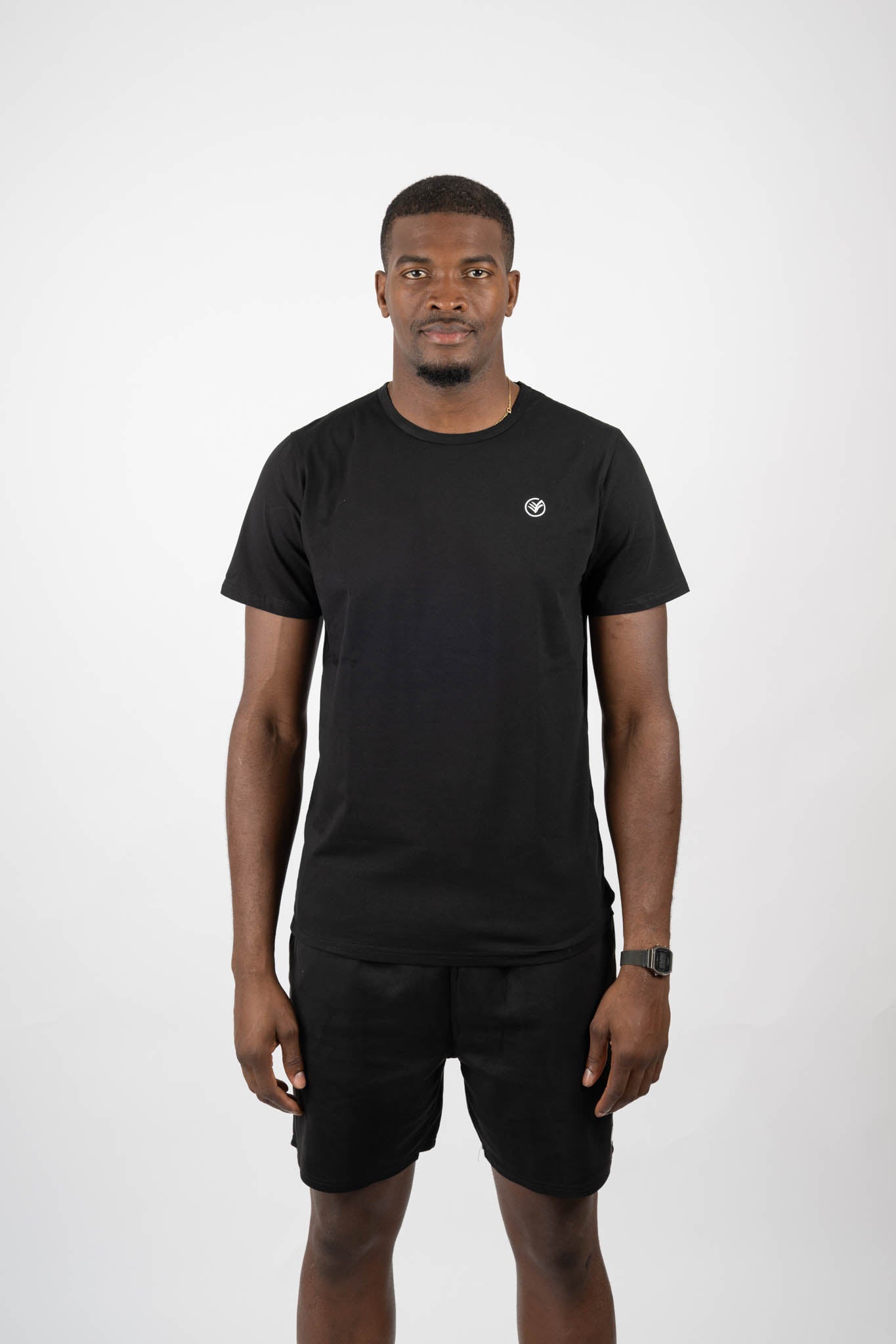 Premium Cotton Essential Tee – Black | Men’s Athletic T-Shirt | Galvis Sports