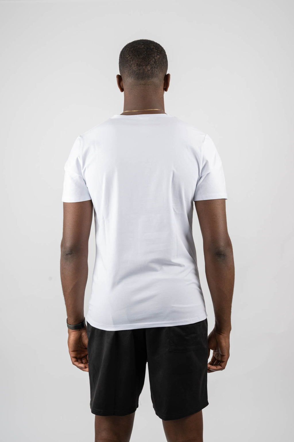 Premium Cotton Essential Tee – White | Men’s Athletic T-Shirt | Galvis Sports