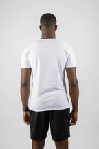 Premium Cotton Essential Tee – White | Men’s Athletic T-Shirt | Galvis Sports