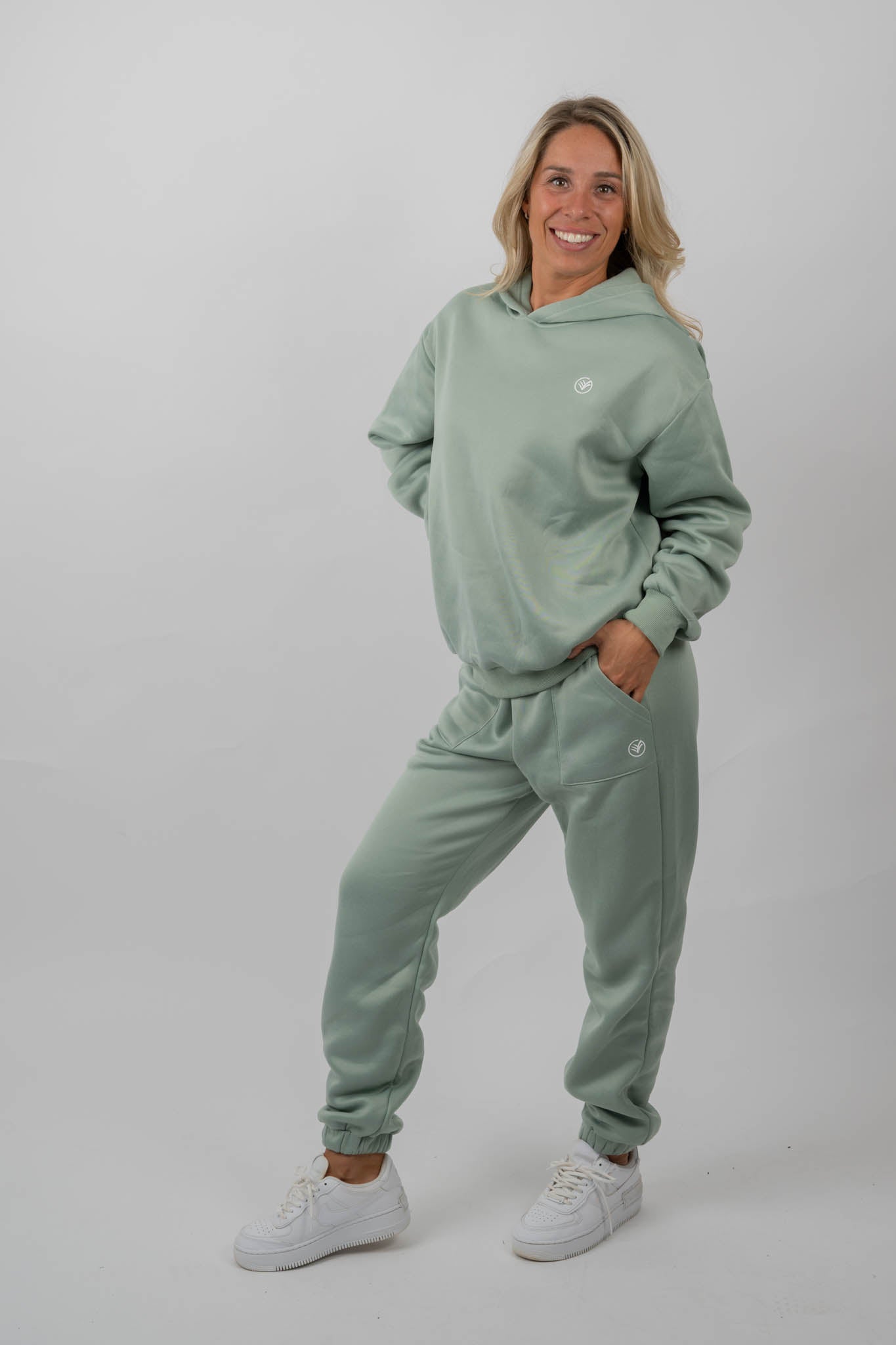 mint green hoodie & jogger set