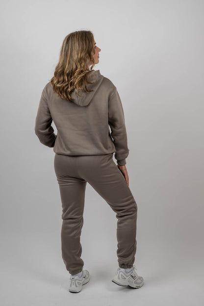 Taupe Hoodie & Jogger Set
