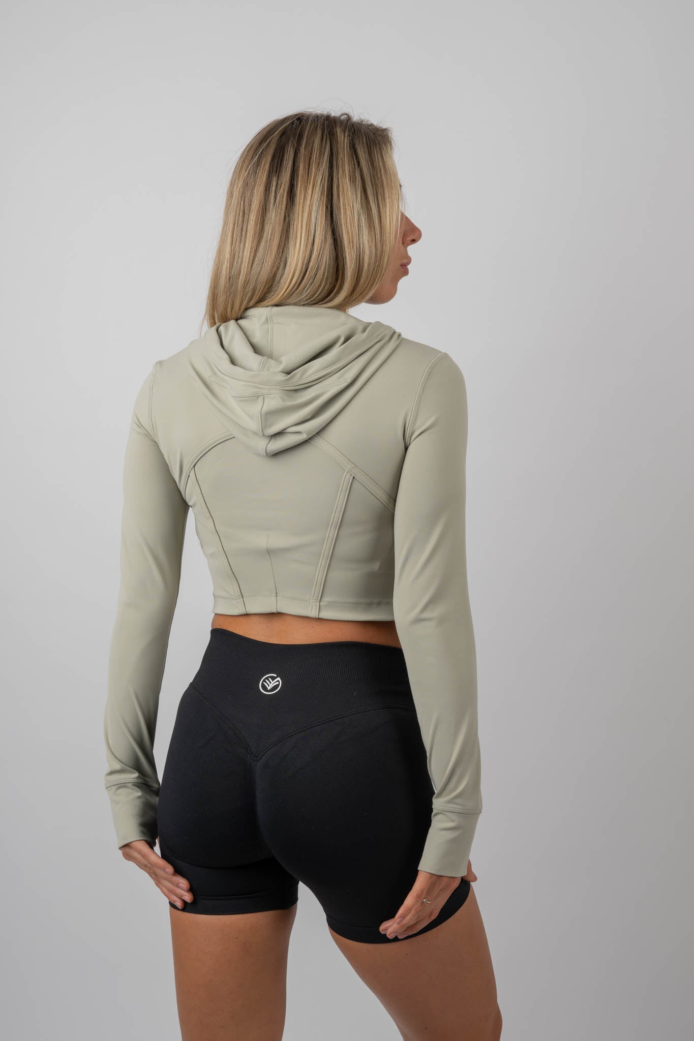 cropped zip jacket
